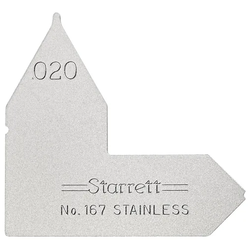 Miniatura 15 de Starrett Medidor de radio individual para radios convexos y cóncavos, ideal para carpinteros y construcciones, acero inoxidable, calibre de radio