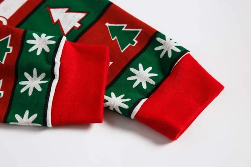 Miniatura 9 de Pijamas de Navidad para niños pequeños y niñas, 100% algodón, dinosaurio, estrellado, ropa de dormir de manga larga, 2 piezas, ropa para niños