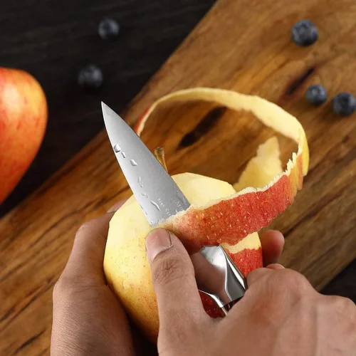 Miniatura 3 de Cuchillo de pelar de 4 pulgadas - Cuchillos de pelar, el mejor cuchillo pequeño de cocina, cuchillo de frutas, de acero inoxidable alemán de alto
