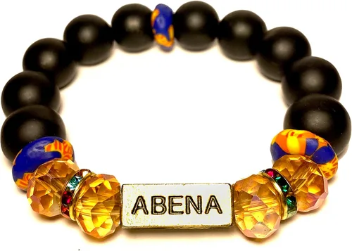 Miniatura 6 de Pulseras africanas tradicionales con nombre nacido en el día para mujeres de Ghana, materiales naturales, ajuste cómodo y holgado