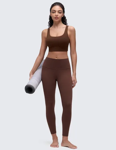 Miniatura 20 de CRZ YOGA Butterluxe - Brasier deportivo con espalda en U para mujer, cuello redondo, acolchado, de bajo impacto, para yoga, entrenamiento
