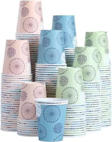 [Paquete de 300] Tazas de papel mini de 5 onzas, tazas pequeñas desechables para enjuague bucal y baño, tazas de papel para café de 5 onzas para