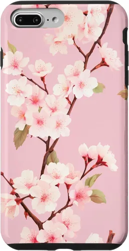 Miniatura 12 de Funda rosa pastel con patrón Japanese Cherry Blossom Floral Flower para iPhone 14 Pro