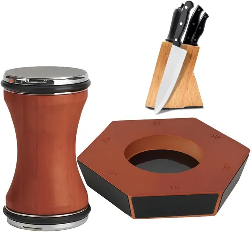 Herramienta afiladora de cuchillos rodantes, kit de afilado de cuchillos de diamante, afiladores de rodillos magnéticos para cuchillos de cocina,