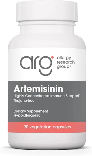 Allergy Research Group Suplemento de artemisinina – Apoyo del tracto gastrointestinal, Qinghaosu puro de Artemisia annua, sin tujona,