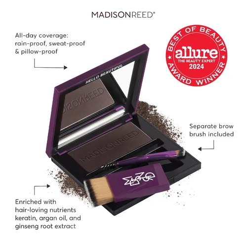Miniatura 2 de Madison Reed Retoque de raíz + relleno de cejas, rubio cascata + piñoli, cobertura instantánea de raíces, rellena las cejas y líneas capilares