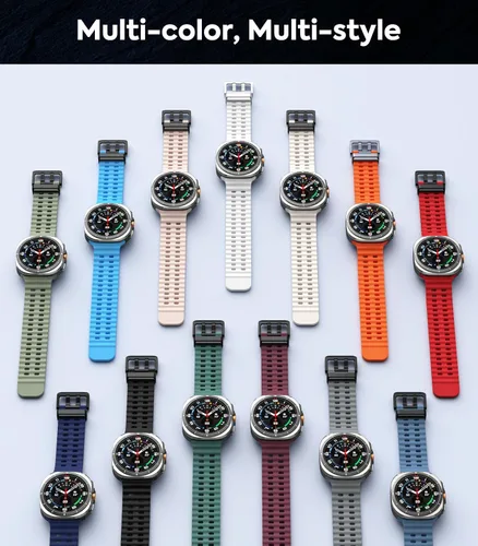 Miniatura 7 de MoKo Correa deportiva compatible con Samsung Galaxy Watch Ultra Band de 1.850 in (2024) para mujeres y hombres, correa de reloj impermeable