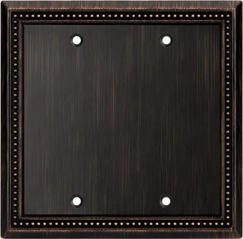 Miniatura 63 de Henne Bery Sunken Pearls - Placa de pared decorativa resistente para interruptor, cubierta para tomacorrientes (doble dúplex, níquel satinado)