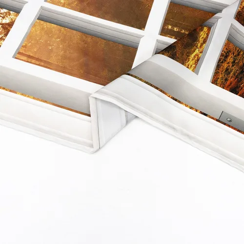 Miniatura 8 de HVEST Tapiz de otoño para colgar en la pared, tapiz de bosque brumoso, paisaje natural para ventana exterior, sala de estar, dormitorio, granja
