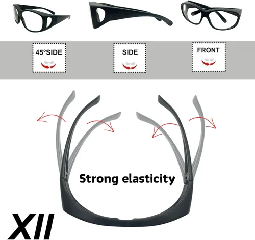 Miniatura 7 de XII WY Gafas de sol de seguridad para hombres y mujeres, gafas tácticas airsoft para tiro y deportes extremos ANSI Z87.1+ y clasificación CE