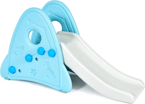 BABY JOY Tobogán para niños, juego independiente de mini tobogán escalador para uso en interiores y exteriores, juego de juguete para niños con
