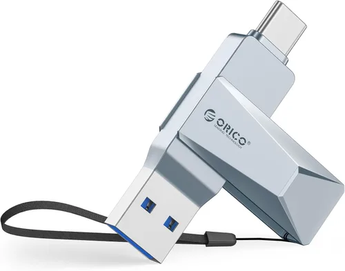 Miniatura 8 de ORICO Unidad flash USB 3.0 de doble puerto de 32 GB, 150 MB/s de lectura de 70 MB/s, escritura de 70 MB/s, inspirada en Cybertruck con rotación