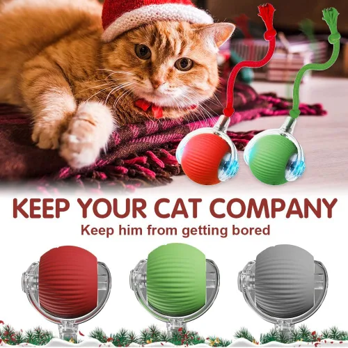 Miniatura 7 de 2026 - Juguetes interactivos para gatos de interior, juguetes para gatitos que alivian el aburrimiento en gatos de interior (rojo, verde y gris)