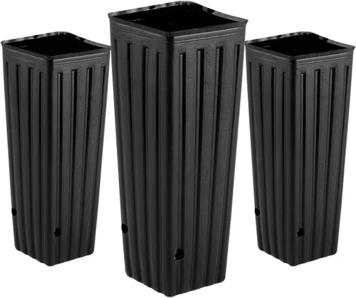 Miniatura 9 de Yardwe 50 macetas profundas para árboles, bolsas de cultivo de plástico de 11.2 pulgadas para plantas de semillero de cítricos, recipientes altos