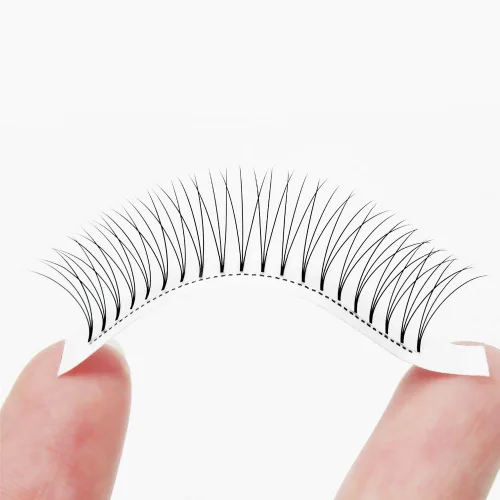 Miniatura 8 de QUEWEL Extensiones de pestañas postizas en abanico 3D 0.004 in D, mezcla de 0.43-0.59 pulgadas, tallo corto 3D 4D 5D 6D 8D 0.07/0.004 in C/D