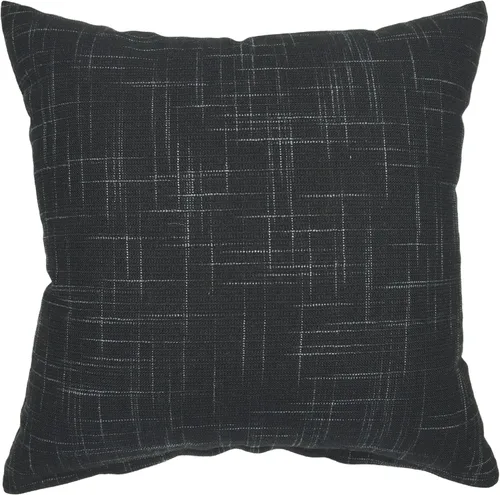 Miniatura 12 de YOUR SMILE - Funda de almohada decorativa oblonga de color sólido de algodón y lino, funda de cojín lumbar para sofá, cama, 30.5 x 50.8 cm, Negro