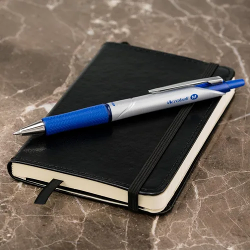 Miniatura 4 de Pilot Acroball Pro, pluma retráctil híbrido de gel con punta mediana, Azul (Blue Ink)