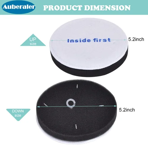 Miniatura 3 de Paquete de 6 filtros de espuma Powerspeed E0202 para Eureka NEU182A, NEU181, NEU182B, NEU188A, NEU192A, NEU180, NEU182, NEU180C, NEU186, NEU188