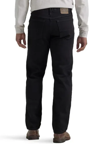 Miniatura 3 de Wrangler Authentics Jeans clásicos para hombre, corte holgado, con 5 bolsillos de algodón