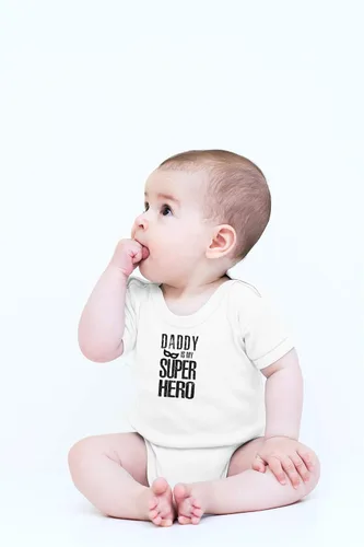 Miniatura 2 de CBTwear Daddy Is My Superhero - Ropa de bebé - Divertidos trajes para recién nacidos para niños y niñas