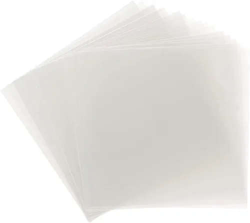 Samsill Paquete de 25 hojas de plástico transparente de 12 x 12 pulgadas .007 compatibles con Cricut, plantillas, tarjetas, diarios, manualidades,