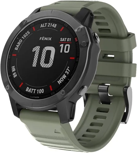 Miniatura 2 de ISABAKE Correa de reloj para Garmin Fenix 7X/Fenix 6X/Fenix 5X, 1.024 in QuickFit Pulsera de silicona para Fenix 8 2.008 in/Enduro 2/3