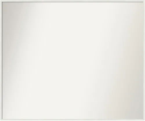 Miniatura 772 de Amanti Art Espejo de baño blanco para sobre el fregadero, 32 x 45 pulgadas, espejo de tocador rectangular blanco esbelto, marco de madera moderno