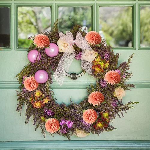 Miniatura 5 de CCINEE 12 flores artificiales de otoño, bola de crisantemo, arreglo floral de seda otoñal, ramo de flores falsas, hortensias de tallo largo
