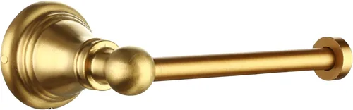 Miniatura 5 de F-080-BG - Juego de accesorios de baño de 4 piezas con toallero de 18 pulgadas, anillo para toallero, soporte de papel, gancho para bata, oro Oro
