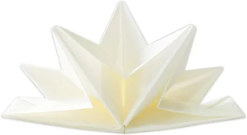 Miniatura 11 de Servilletas de cena de origami en forma de estrella en color negro (desechables), paquete de 12, 23 x 15 pulgadas, papel de 3 capas, nombre