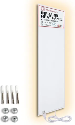 Miniatura 16 de Calentador infrarrojo montado en la pared de 24 x 47 pulgadas, calentadores eléctricos de ahorro de energía para uso en interiores de hasta 100 pies