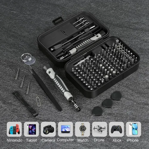 Miniatura 2 de Juego de destornilladores – Juego de puntas de destornillador de precisión, juego de puntas de destornillador ranuradas Phillips Torx con caja