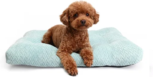 Miniatura 29 de Cama Lavable para Jaula de Perro de 18 Pulgadas Pequeña Antideslizante Impermeable Cálida Acogedora Suave para Mascotas Cachorros, Almohadas