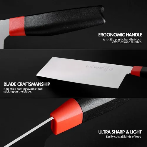Miniatura 2 de Juego de cuchillos de cocina SHI BA ZI ZUO, cuchillo de carne, cuchillo de chef, cuchillo santoku profesional con mango de diseño ergonómico