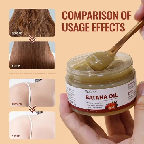 Miniatura 4 de Aceite de Batana Yeokoe para el Crecimiento del Cabello Puro y Natural Crudo No Refinado Dr. Sebi, Aceite para el Cabello, Excelente para el Cuidado