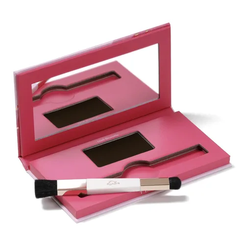 Miniatura 13 de eSalon Retoque de raíces + polvo de cejas, oculta y cubre (negro) - Polvo de línea capilar para mujeres - Corrector y relleno para adelgazamiento