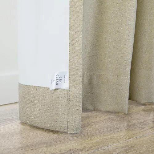 Miniatura 7 de TWOPAGES Cortina opaca plisada para dormitorio, con aislamiento térmico, grueso, 1 panel, 50 x 63 pulgadas, lino