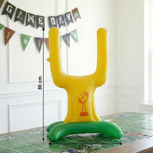Miniatura 4 de Globos de fútbol verde oscuro, marrón y negro, globos con pancarta, colgante, remolino, poste de meta, globos de fútbol para deportes, cumpleaños