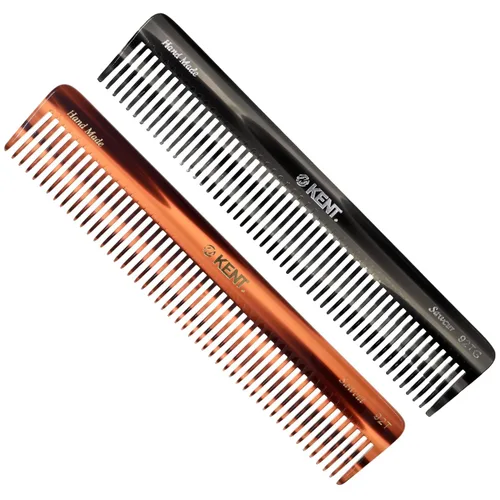 Miniatura 11 de Kent 92T Tortoise - Peines desenredantes de dientes anchos para hombres y mujeres, peine para cabello rizado y ondulado y húmedo o seco, peine