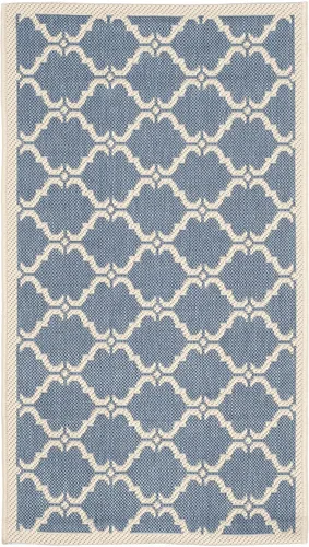 Miniatura 48 de SAFAVIEH Alfombra lavable al aire libre Courtyard Collection - 9 x 12 pies, beige y terracota, no desprende pelusa y fácil limpieza, ideal