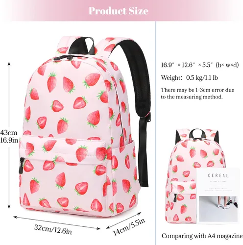Miniatura 36 de Mygreen - Mochila escolar con bonitos diseños para niños y niñas, 11.5 x 15.7 x 5.1 pulgadas