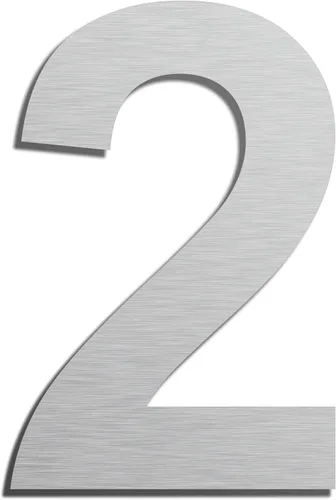 Miniatura 30 de Números de casa autoadhesivos – Números de puerta de acero inoxidable de 6 pulgadas para exteriores – Número de casa grande y moderno, número