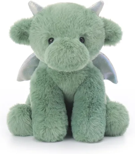 Miniatura 14 de Apricot Lamb Dragón Negro de Peluche Suave para Niños, Juguetes de Peluche Lindos y Suaves para Niña y Niño, Dragón Negro Esponjoso de Peluche Negro
