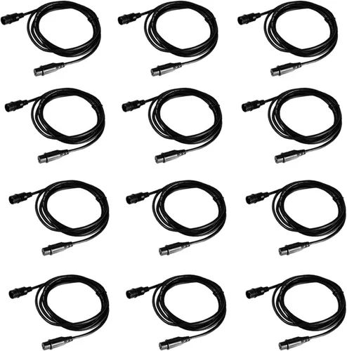 Miniatura 11 de Ridgeyard Cable XLR de 3 pines macho a hembra flexible DMX para escenario, señal DJ XLR DMX conexión para luz de cabeza móvil, foco de luz par