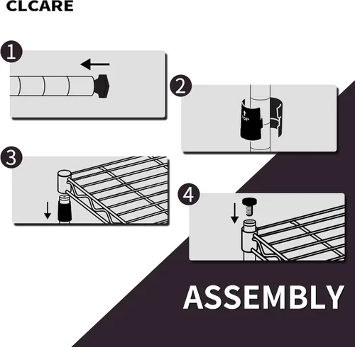 Miniatura 7 de Estante apilable ajustable, apilable y expandible, unidad de almacenamiento resistente, estante organizador de gabinete (plateado, 1 nivel)
