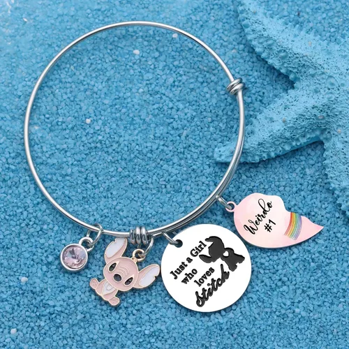 Miniatura 5 de Ketaki 2 pulseras Weirdo 1 Weirdo 2, mejor amiga, regalos para niñas y mujeres, cumpleaños, Navidad, graduación, amistad, joyería con dije de Just A