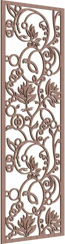 Miniatura 77 de 9 3/8"W x 24 3/8"H x 1/4"T Caspio Decorativos Paneles De Pared De Madera De Calado, Roble Rojo rojo (Red Oak)