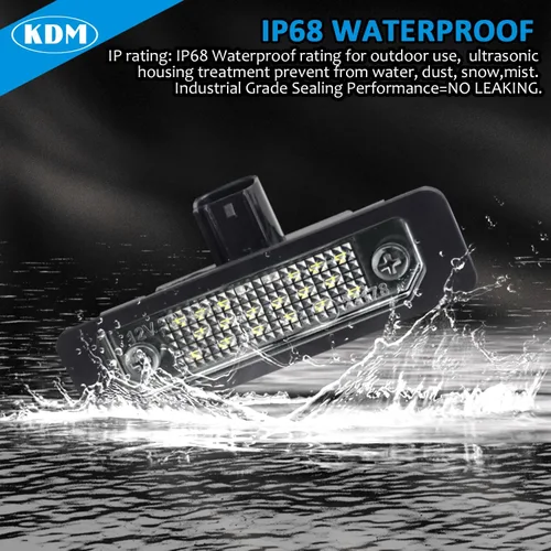 Miniatura 5 de Ensamble de luz para matrícula LED KDM Compatible con Ford Mustang 2010-2014, Fusion 2006-2012, Taurus 2010-2019, Flex Focus Lincoln Mercury