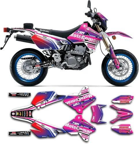 Miniatura 22 de Kit de calcomanías personalizadas para Suzuki DRZ400 E / DRZ400 Enduro / DRZ400E / DR-Z400E / DRZ400 EN 1999-2024, SZDRSE9919003-KO