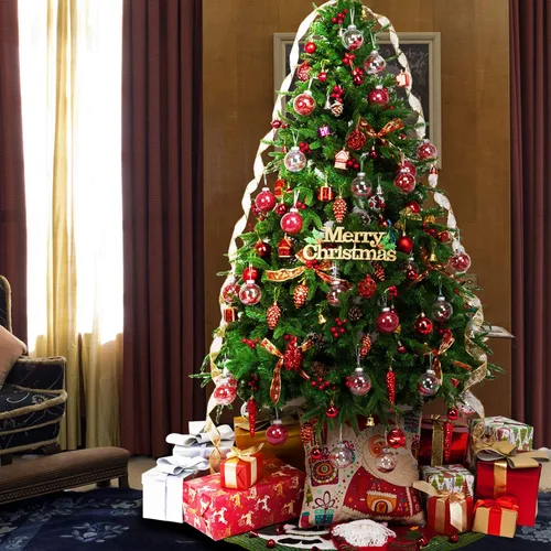 Miniatura 6 de 24 unidades - Adornos de esferas de Navidad de plástico transparente inastillable, delicados, para colgar, adornos de bolas de Navidad